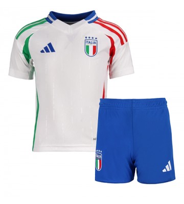 Italia Segunda Equipación Niños Eurocopa 2024 Manga Corta (+ Pantalones cortos)